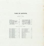 Table of Contents, Benton County 1904